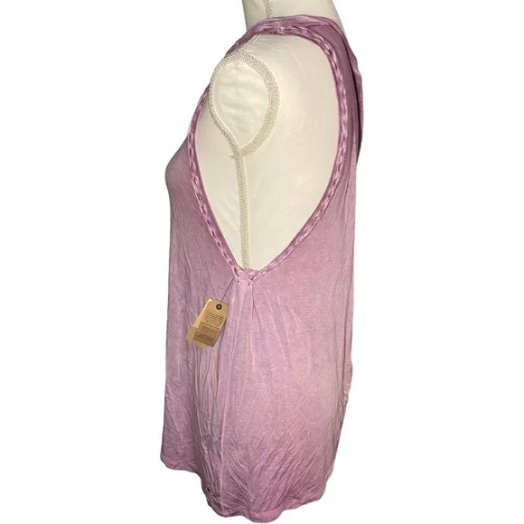 NWT‎ AE Soft & Sexy Rope Braided Trim Muscle Tank Purple - Picture 2 of 10